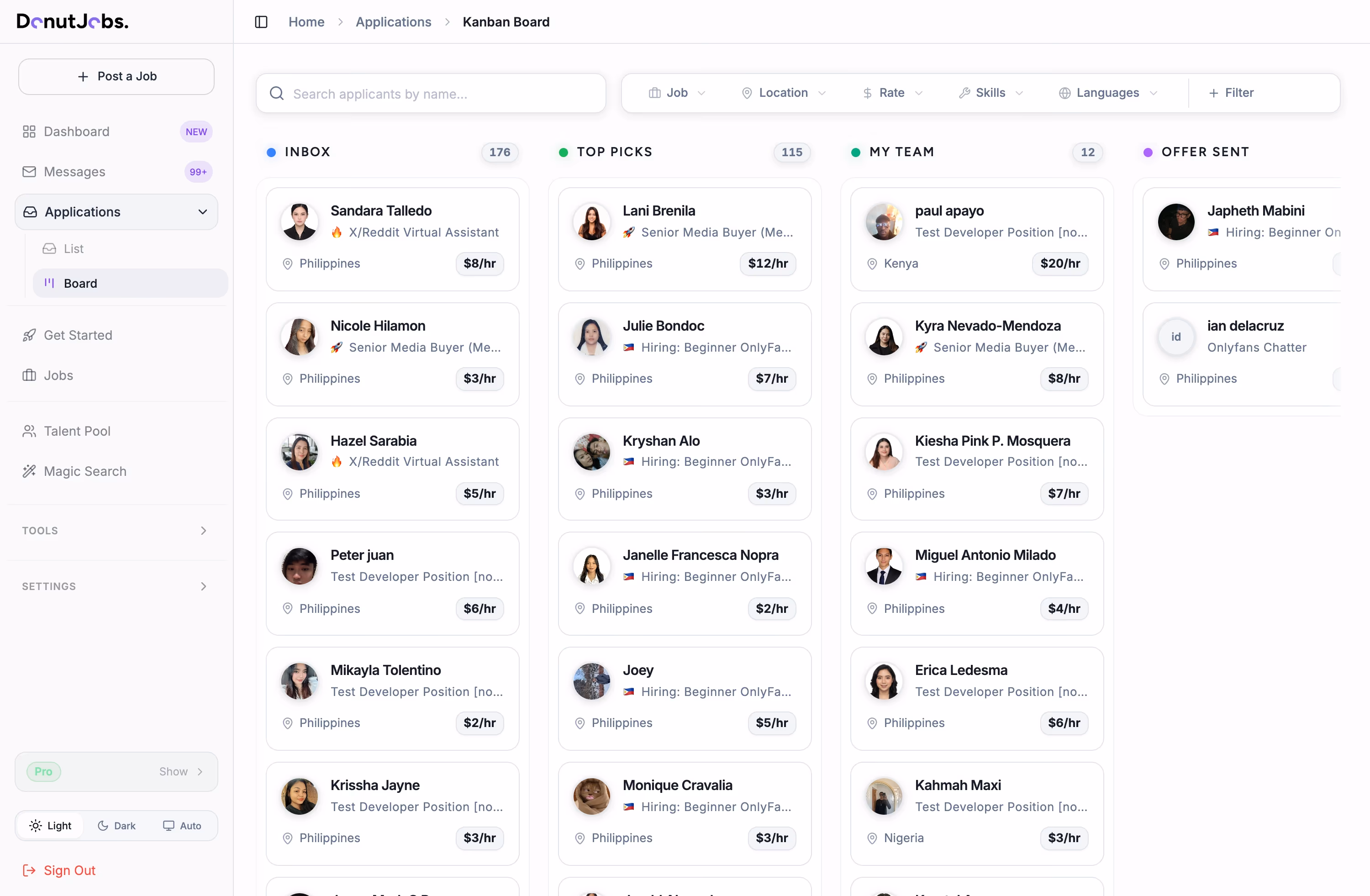DonutJobs ATS