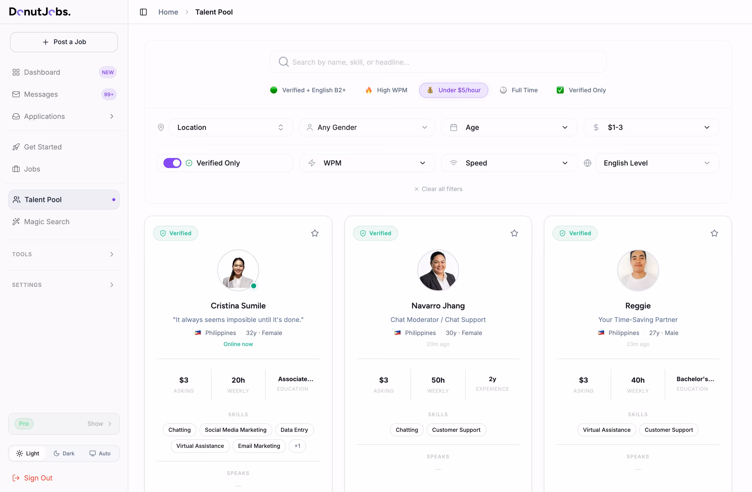 DonutJobs Talent